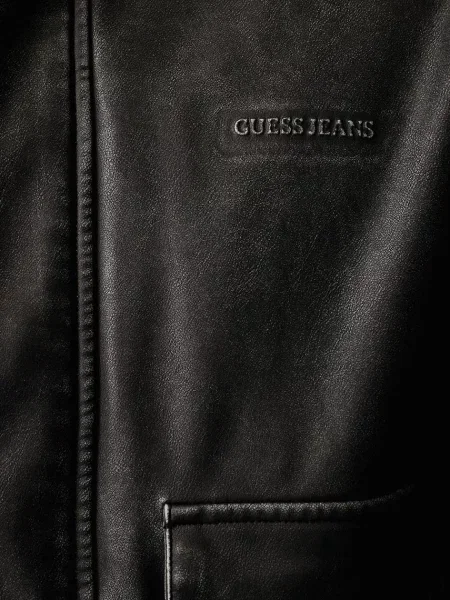 Кожаная джинсовая куртка Guess Jeans