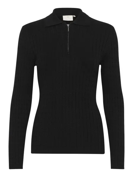 Kaffe Pulover Flora' negru