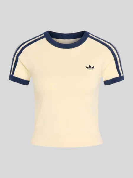 T-shirt Slim krój slim fit z mieszanka Adidas Originals