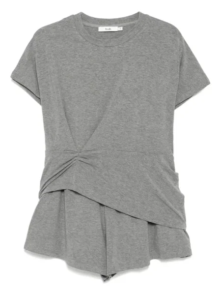 Top B+ab z dżerseju szary