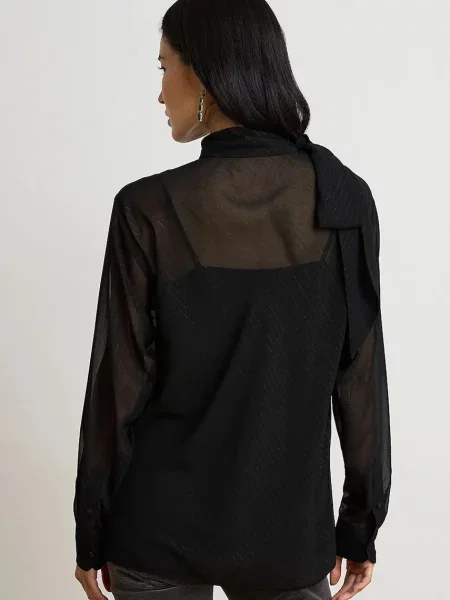 Lauren Ralph Lauren bluza črna