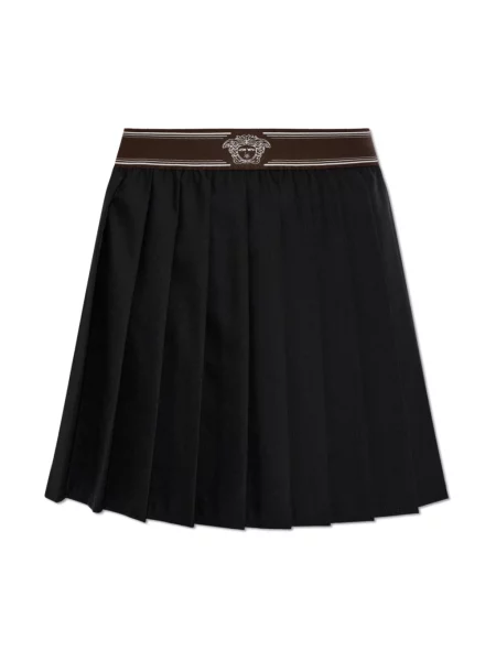 Spódnica mini Versace wełniana czarna