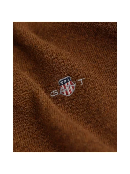 Sweter Gant brązowy