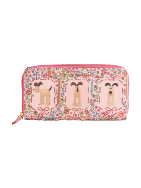 Cath Kidston Portofel Wallace And Gromit pielii / oliv / pitaya roz