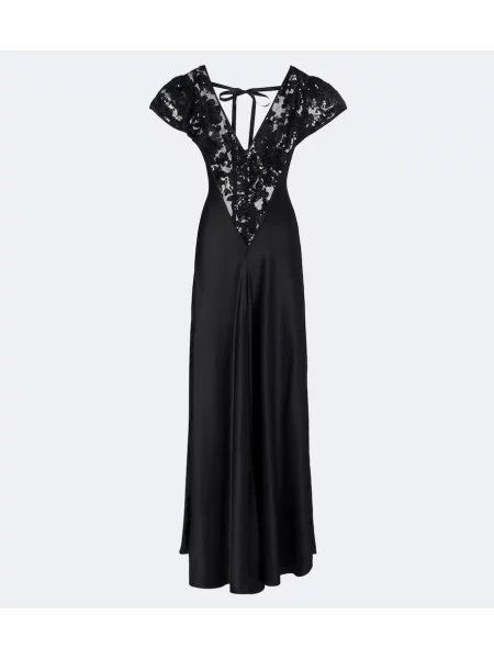 Rochie Rodarte din satin negru
