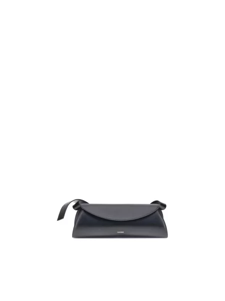 Torebka Jil Sander w geometryczne wzory czarna
