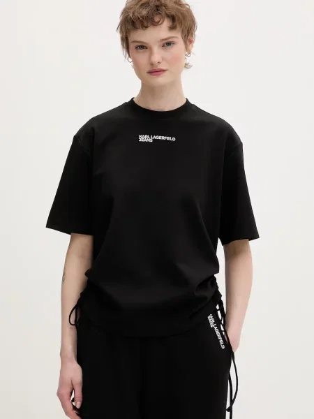 Karl Lagerfeld Jeans Tričko čierna
