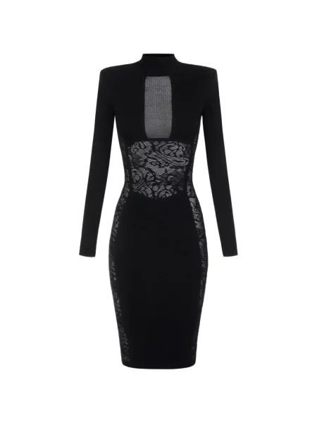 Rochie Elisabetta Franchi plasă negru