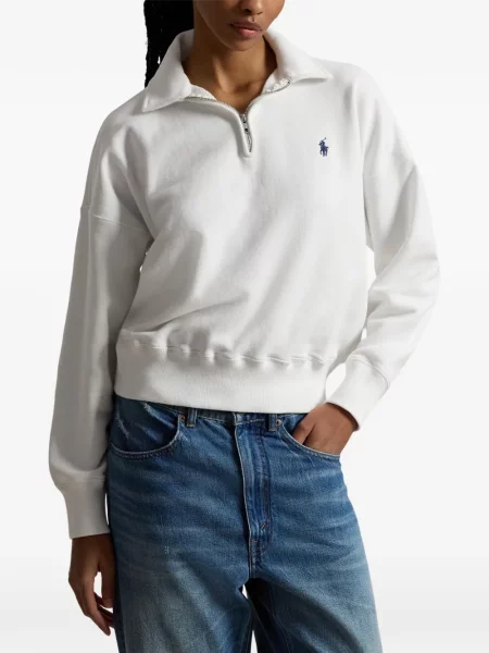 Кожени чорапи Polo Ralph Lauren с отворена пета с пейсли десен бяло