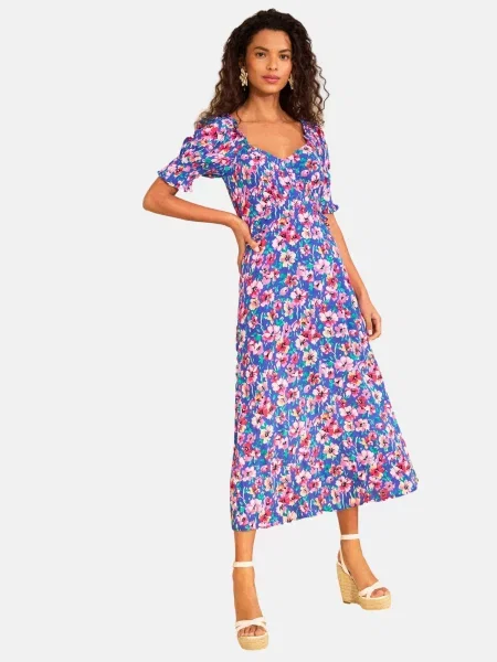 Love & roses Obleka / meta / roza / magenta modra