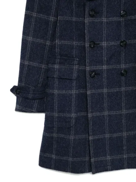 Kostkovaný retro kabát A.n.g.e.l.o. Vintage Cult modrý