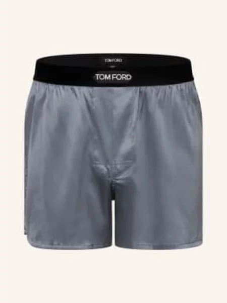 Tom Ford Bokserki Z Jedwabiu grau czarne