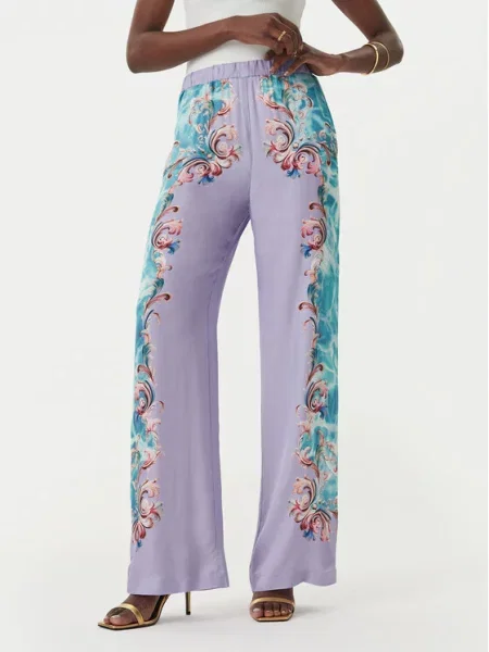 Versace Jeans Couture Текстилни панталони Светлолилав