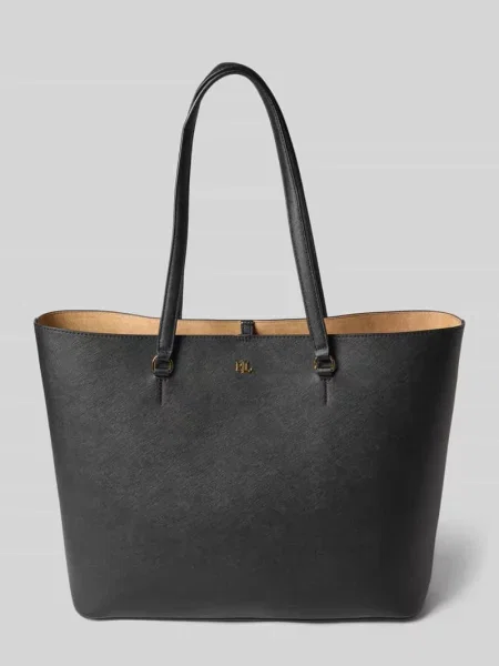 Lauren Ralph Lauren torebka skórzana czarny