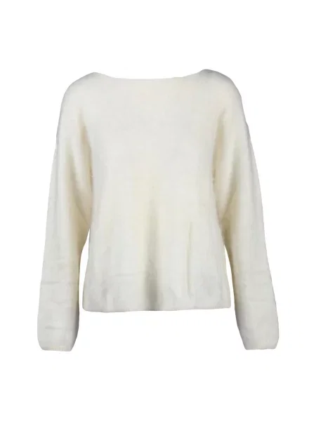 Sweter Kangra z kaszmiru biały