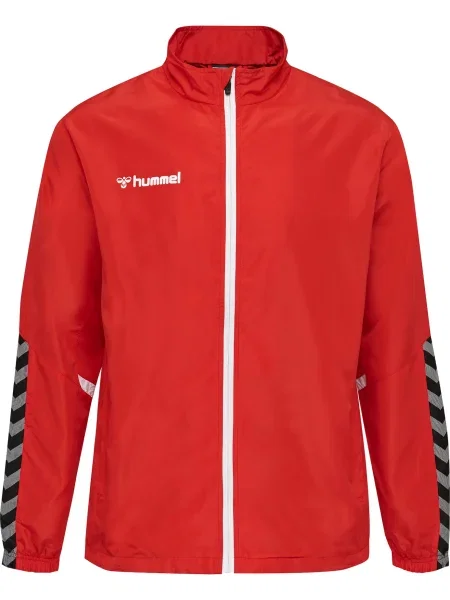 Hummel Geacă sport Authentic gri închis / roșu / negru alb