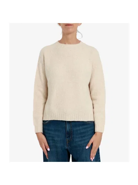Sweter Weekend Max Mara z alpaki beżowy