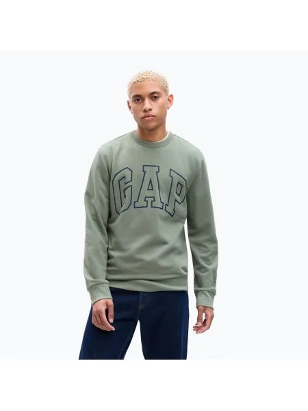 Мъжки суитшърт GAP Logo Crewneck sage sage зелено