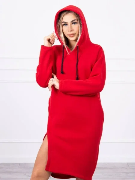Rochie Kesi cu glugă de costum roșu