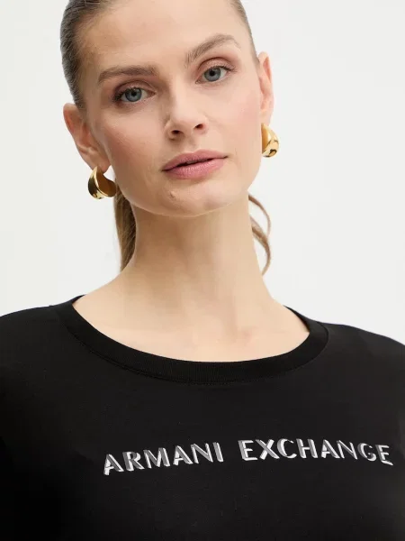 Лонгслив Armani Exchange черный