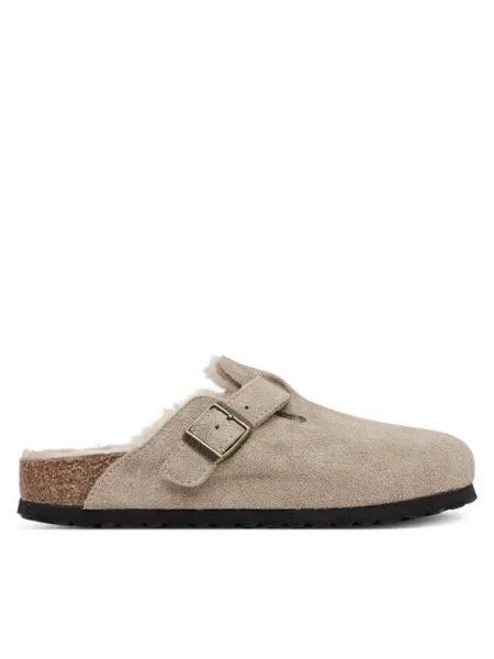 Papucs Birkenstock Boston Shearling bézs