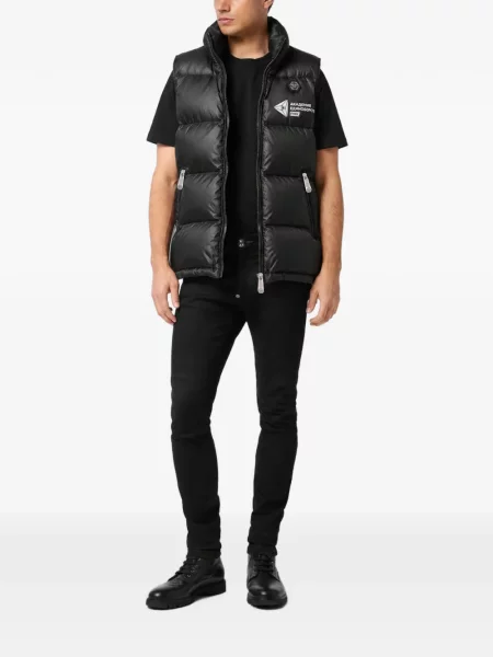 Vestă Philipp Plein fără mâneci negru