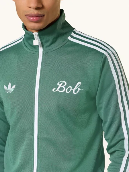 Adidas Tréninková Bunda Bob Marley Originals zelená bílá