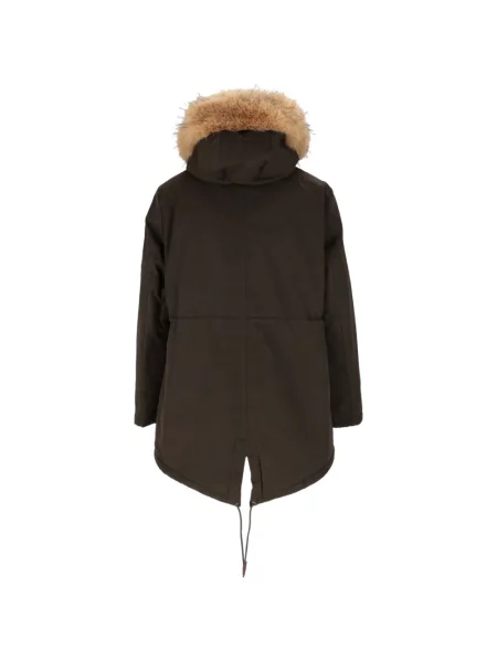 Garnitură de blană geacă parka Mc2 Saint Barth cu blană maro