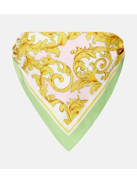Top Versace de mătase cu imagine