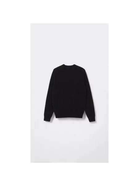 Koszula Comme Des Garcons z nadrukiem wełniana niebieska