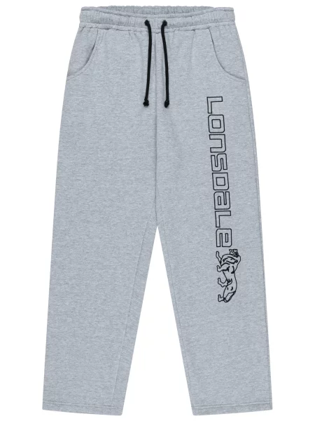 LONSDALE Pantaloni Stonesfield gri amestecat negru