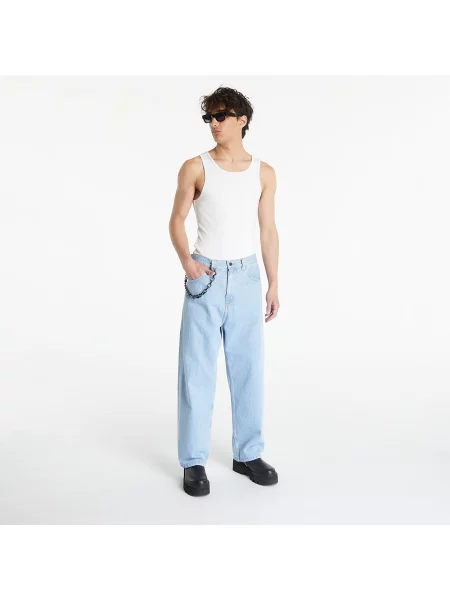 Farmer Carhartt WIP Brandon Pant Blue Heavy Stone Bleached XL kék