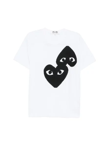 Koszulka polo Comme Des Garcons biała