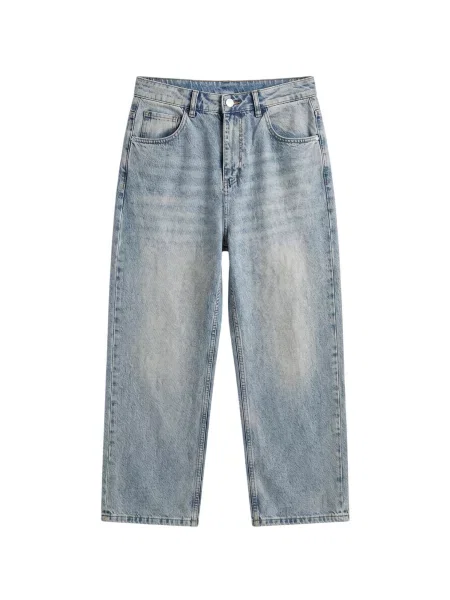 Kleidermafia Džínsy Relax Baggy Washed Jeans Dark Blue tmavomodrá modrá