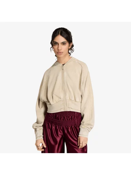 Sweatshirt adidas Sst Double Layered Cropped Track Top Khaki Three XS