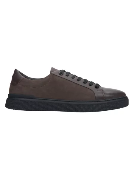 Sneakersy Estro skórzane brązowe