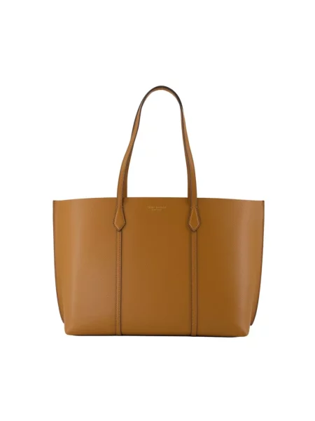 Tory Burch torebka skórzana Perry brązowy