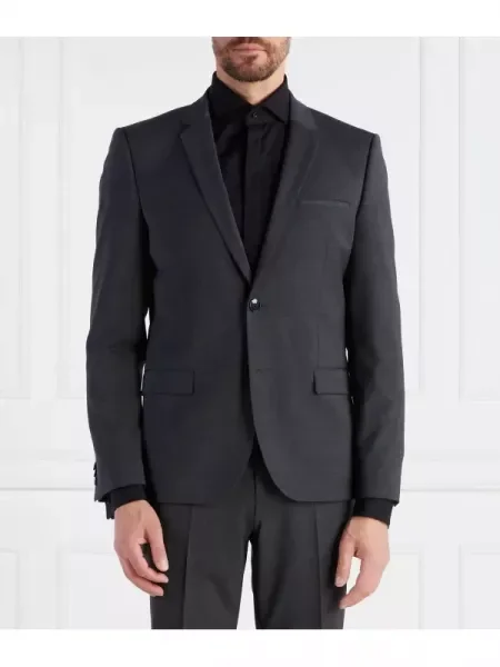 HUGO de lână sacou gri