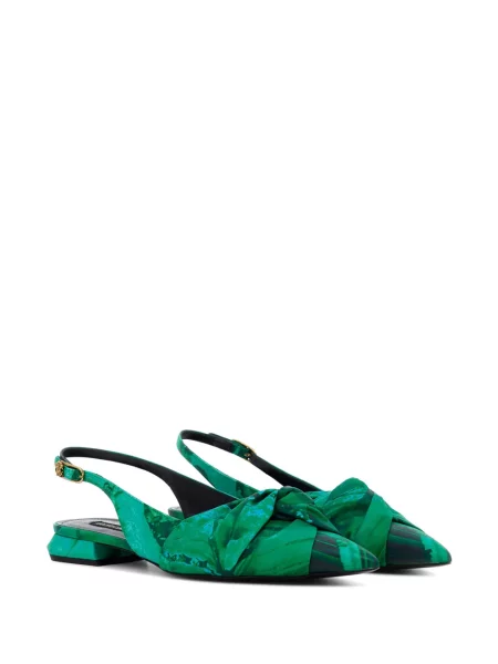 Bateliai Roberto Cavalli slingback žalia