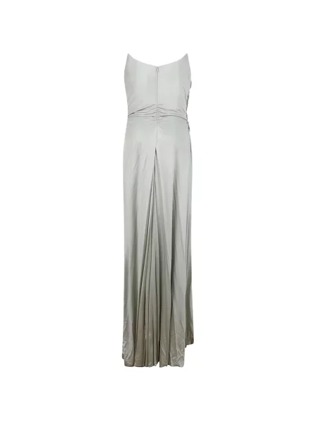 Rochie maxi Costarellos din jerseu de cristal de costum verde