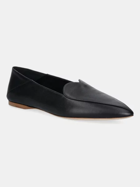 Fiorucci mocasini de piele Leather Heart Loafers cu plat negru