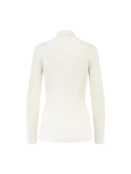 Sweter z golfem Max Mara wełniany biały