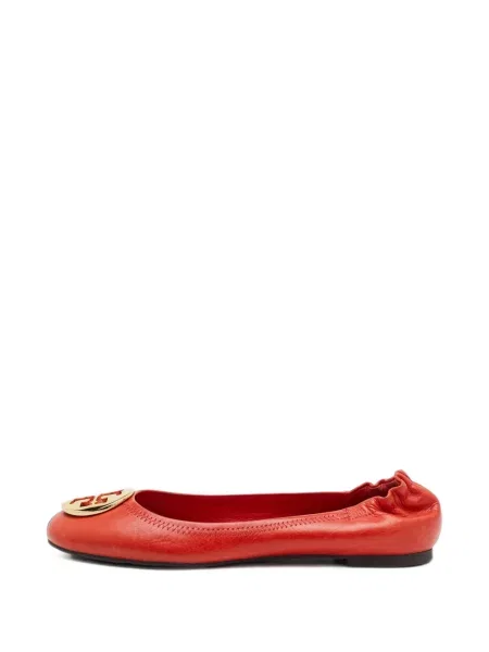 Balerini Tory Burch cu autograf portocaliu