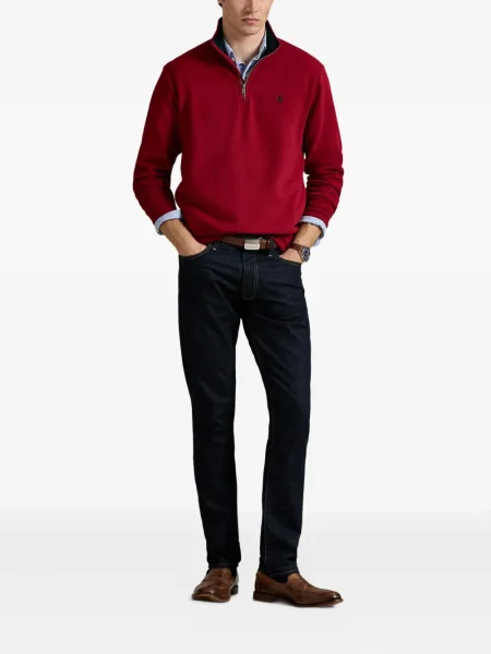 Μικρός κασκέτο Polo Ralph Lauren με χαμηλή μέση υφαίνω διαγωνίως πράσινο