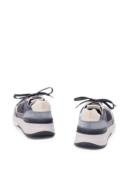 Sneakerși Brunello Cucinelli din piele albastru