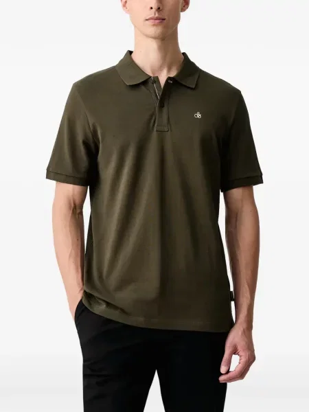 Polo majica Scotch And Soda s vezom zelena