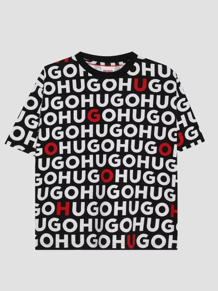 Дитяча Футболка HUGO Kids мультиколор