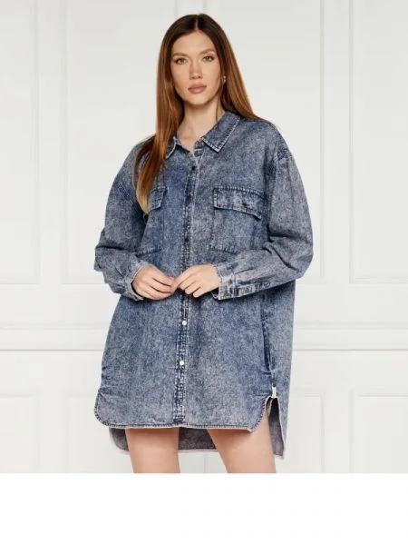 One Teaspoon Rochie | denim albastru