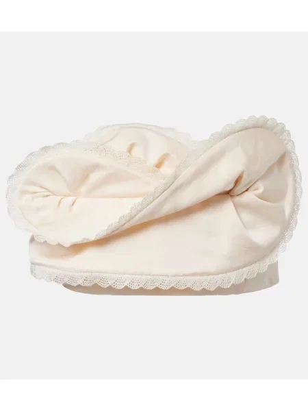 Sutien Magda Butrym de mătase cu volane alb