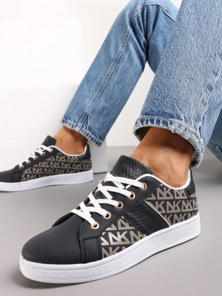 Sneakers Bleumarin cu Imprimeu Casica